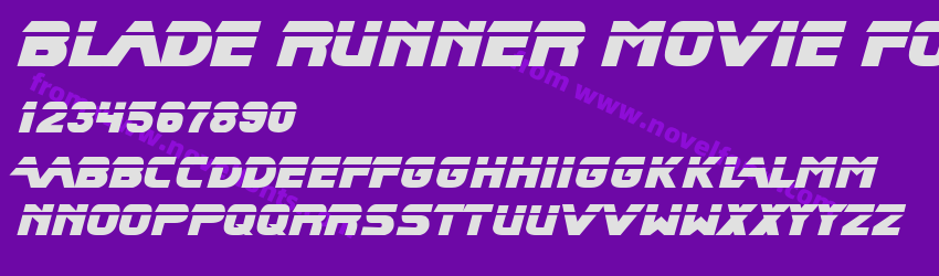 Blade Runner Movie FontPreview