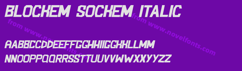 Blockem Sockem ItalicPreview