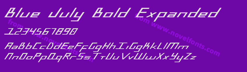 Blue July Bold ExpandedPreview