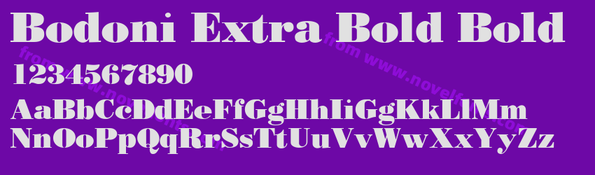 Bodoni Extra Bold BoldPreview