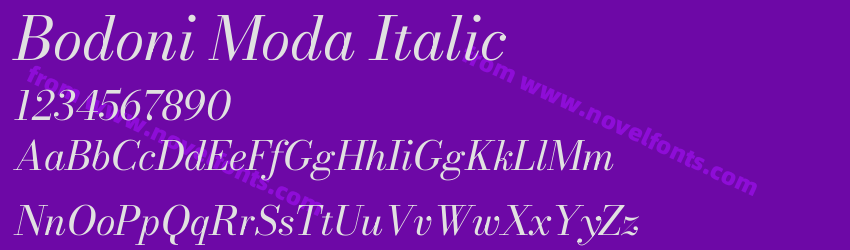 Bodoni Moda ItalicPreview