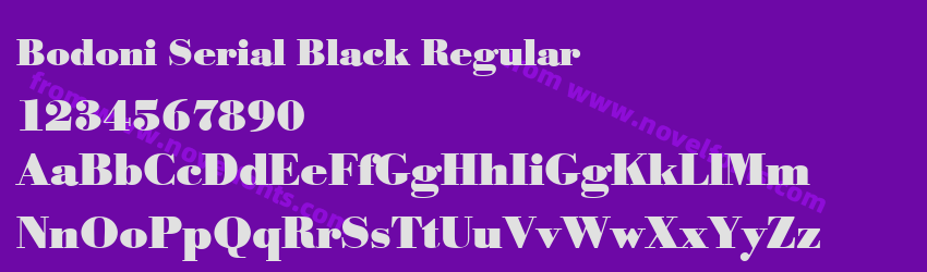 Bodoni Serial Black RegularPreview