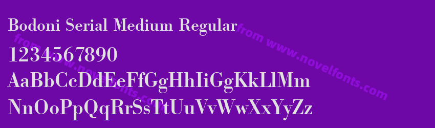 Bodoni Serial Medium RegularPreview