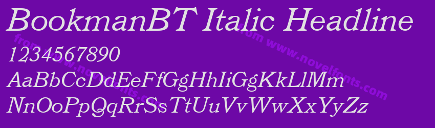 BookmanBT Italic HeadlinePreview