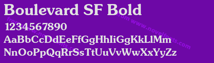 Boulevard SF BoldPreview