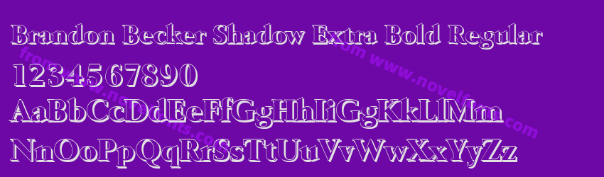 Brandon Becker Shadow Extra Bold RegularPreview