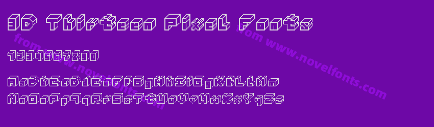 3D Thirteen Pixel FontsPreview