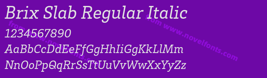 Brix Slab Regular ItalicPreview