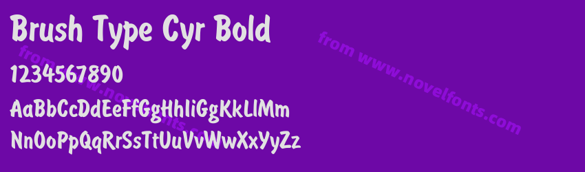 Brush Type Cyr BoldPreview