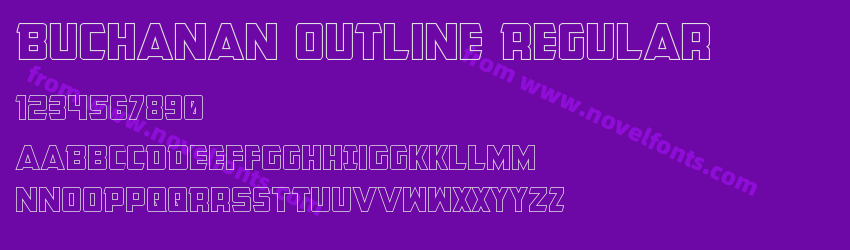 Buchanan Outline RegularPreview