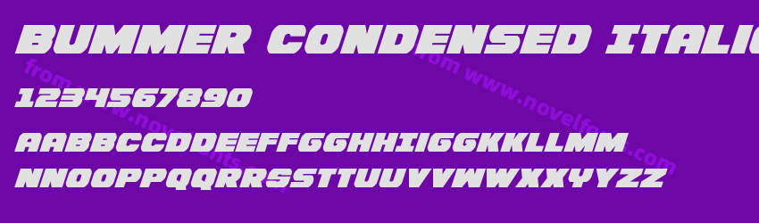 Bummer Condensed ItalicPreview