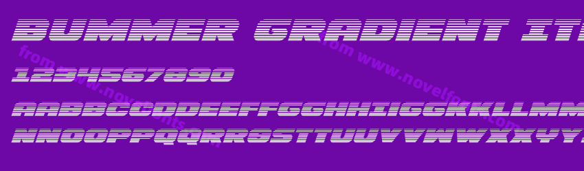 Bummer Gradient ItalicPreview