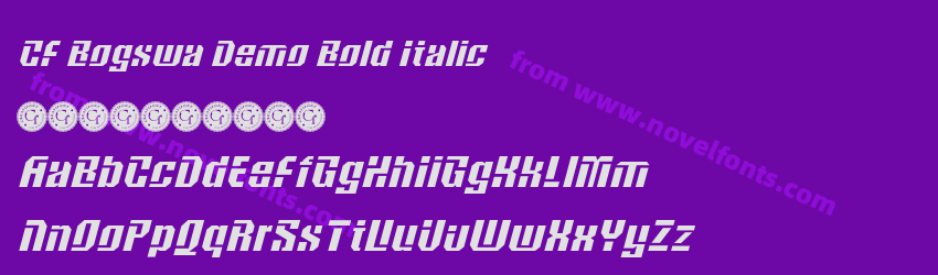 CF Bogswa Demo Bold ItalicPreview