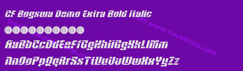 CF Bogswa Demo Extra Bold ItalicPreview