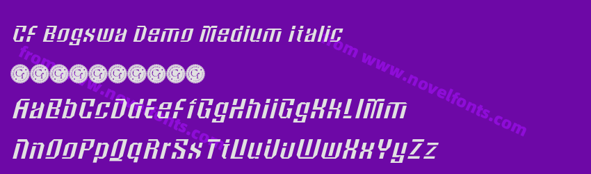 CF Bogswa Demo Medium ItalicPreview