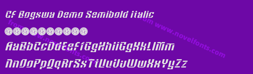 CF Bogswa Demo Semibold ItalicPreview