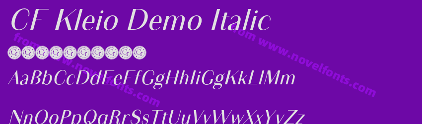 CF Kleio Demo ItalicPreview