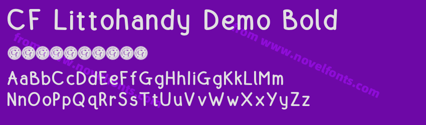 CF Littohandy Demo BoldPreview