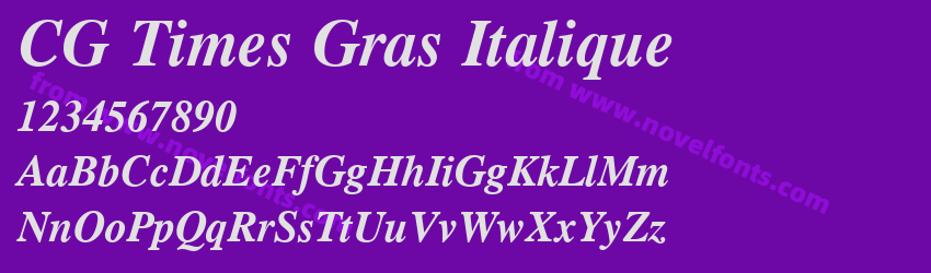 CG Times Gras ItaliquePreview