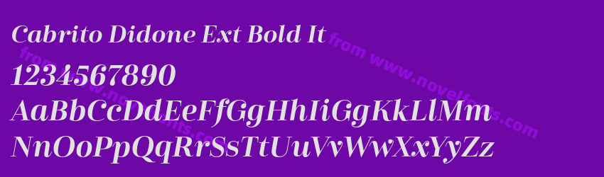 Cabrito Didone Ext Bold ItPreview