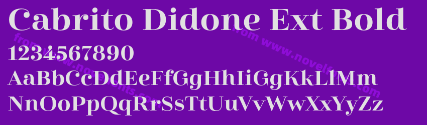 Cabrito Didone Ext BoldPreview