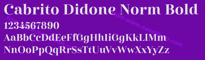 Cabrito Didone Norm BoldPreview