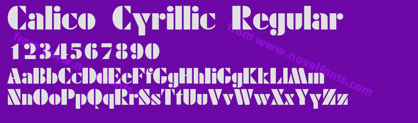 Calico Cyrillic RegularPreview