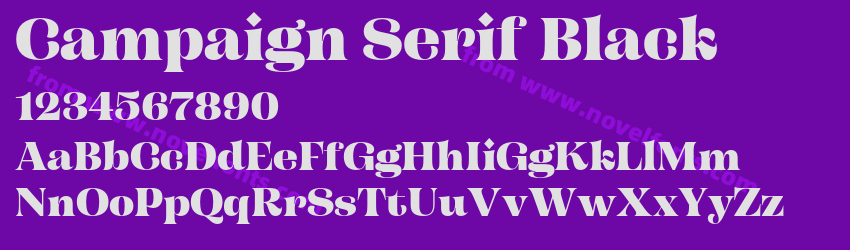 Campaign Serif BlackPreview