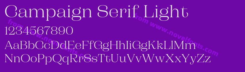 Campaign Serif LightPreview