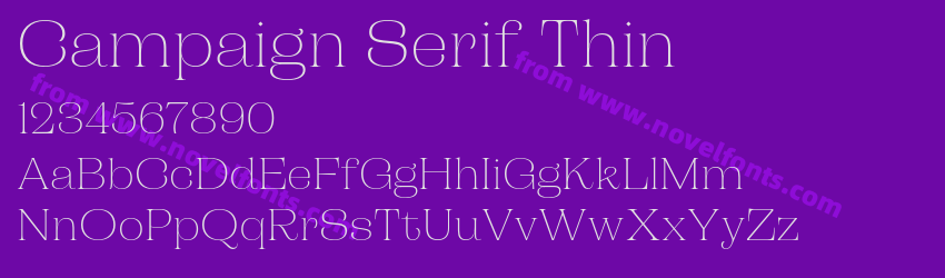 Campaign Serif ThinPreview