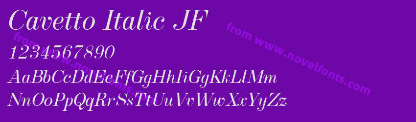 Cavetto Italic JFPreview