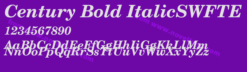 Century Bold ItalicSWFTEPreview