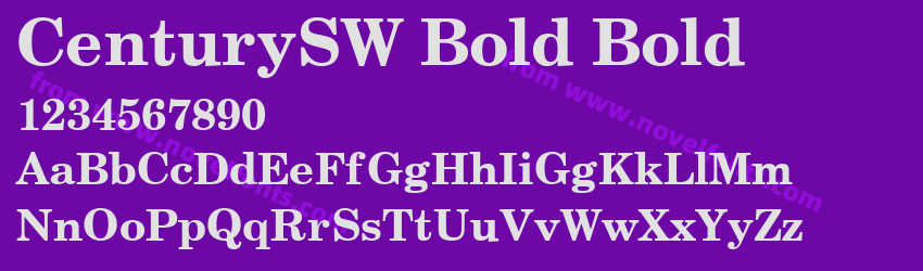 CenturySW Bold BoldPreview