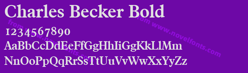 Charles Becker BoldPreview