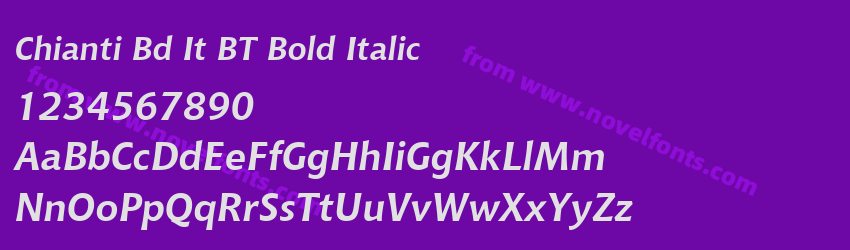 Chianti BdIt BT Bold ItalicPreview