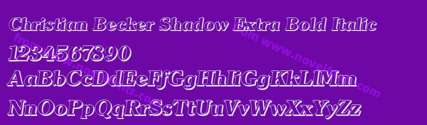 Christian Becker Shadow Extra Bold ItalicPreview