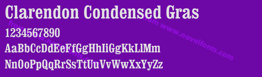 Clarendon Condensed GrasPreview