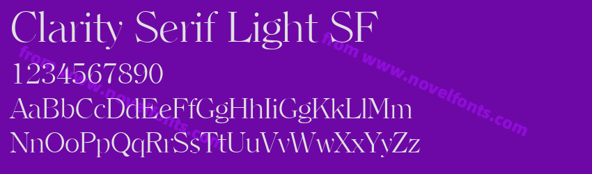 Clarity Serif Light SFPreview