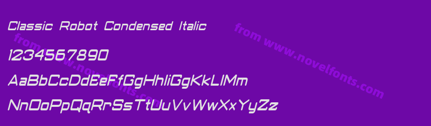 Classic Robot Condensed ItalicPreview