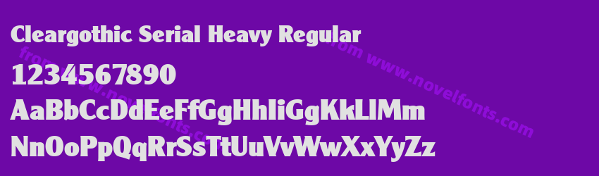 Cleargothic Serial Heavy RegularPreview