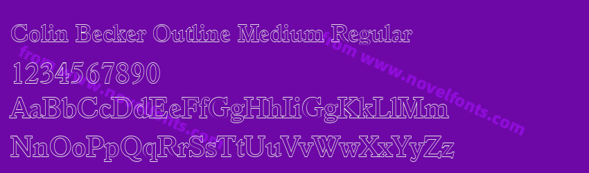 Colin Becker Outline Medium RegularPreview