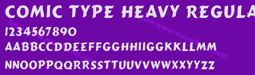 Comic Type Heavy RegularPreview