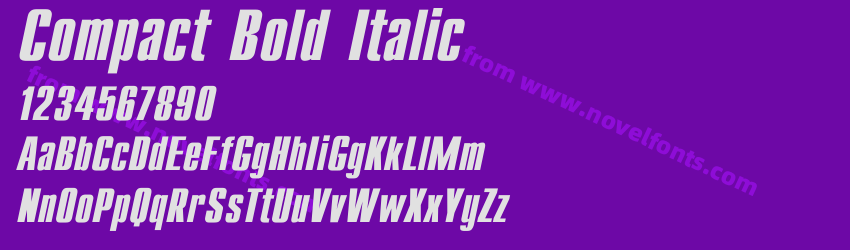 Compact Bold ItalicPreview