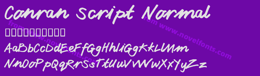 Conran Script NormalPreview