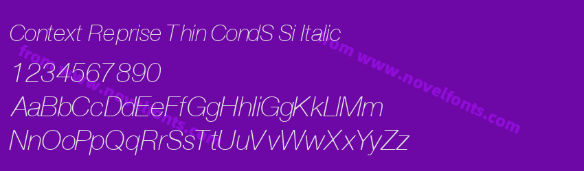 Context Reprise Thin CondS Si ItalicPreview