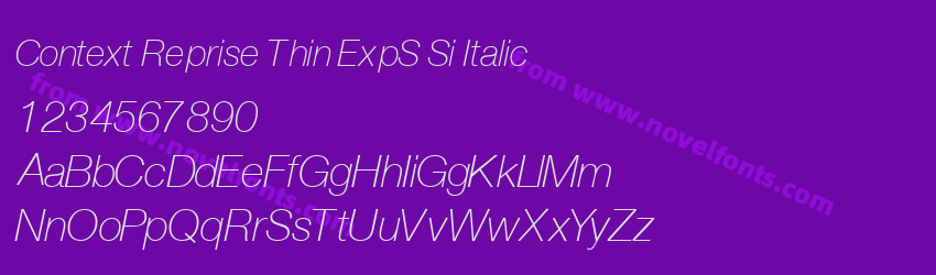 Context Reprise Thin ExpS Si ItalicPreview