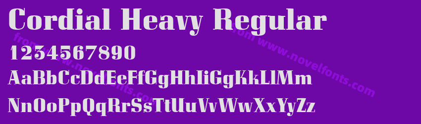 Cordial Heavy RegularPreview