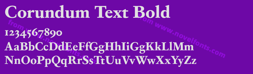 Corundum Text BoldPreview