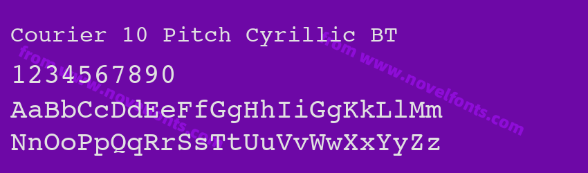 Courier 10 Pitch Cyrillic BTPreview