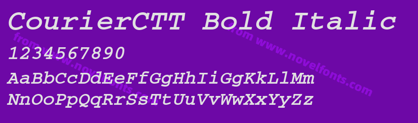 CourierCTT Bold ItalicPreview